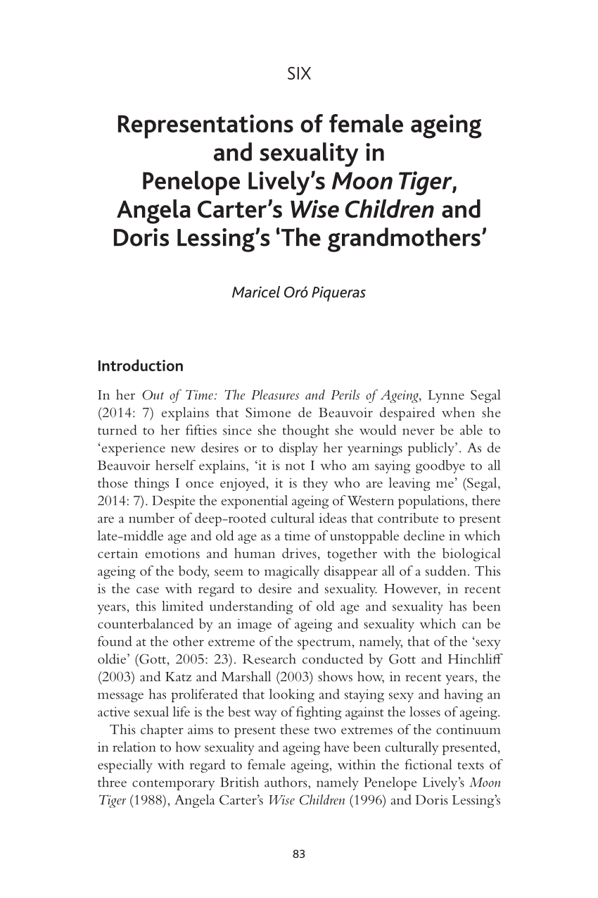 (PDF) Representations of female ageing and sexuality in Penelope Lively ...