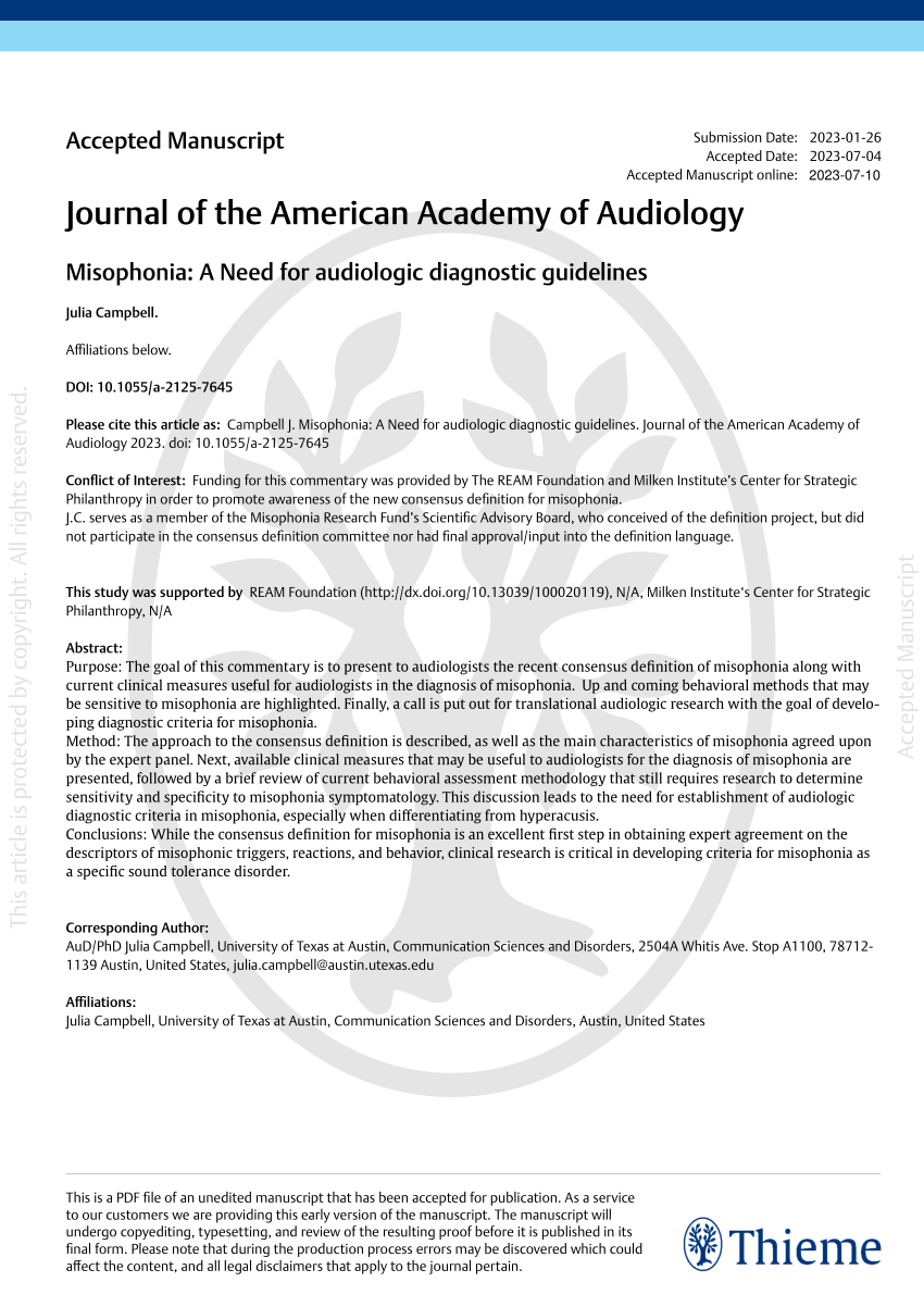 Richard Tyler, PhD - American Academy of Audiology