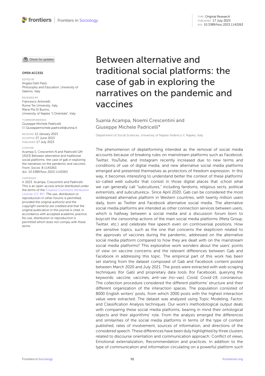 Full article: Conceptualizing “Dark Platforms”. Covid-19-Related
