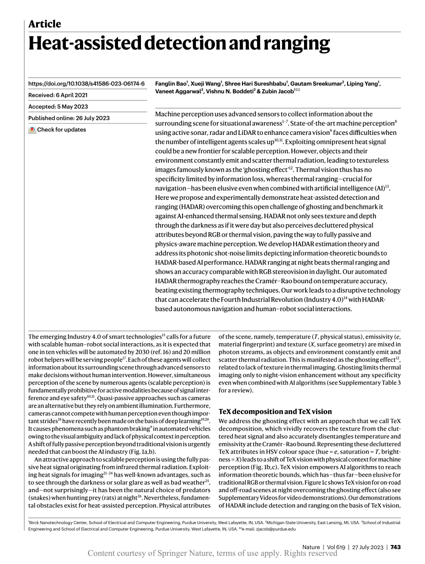 Heat-assisted detection and ranging