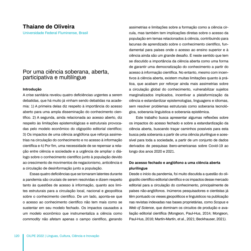 PDF) Ciencia Plurilingüe: Estrategias para el Futuro