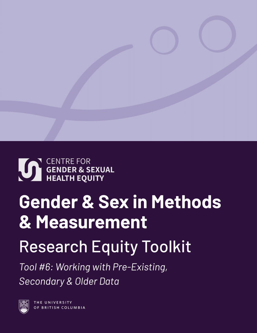 Pdf Gender And Sex In Methods And Measurement Research Equity Toolkit