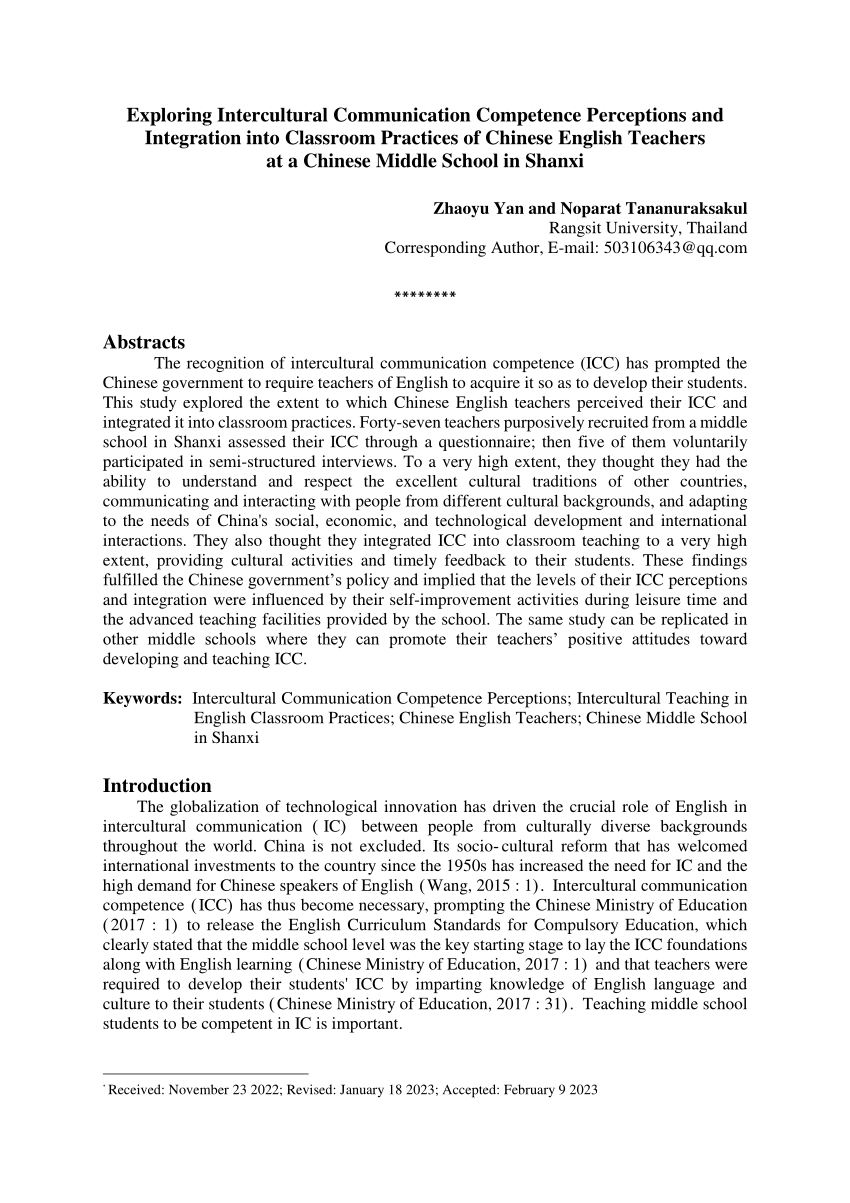 intercultural interactions in chinese classrooms a multiple case study