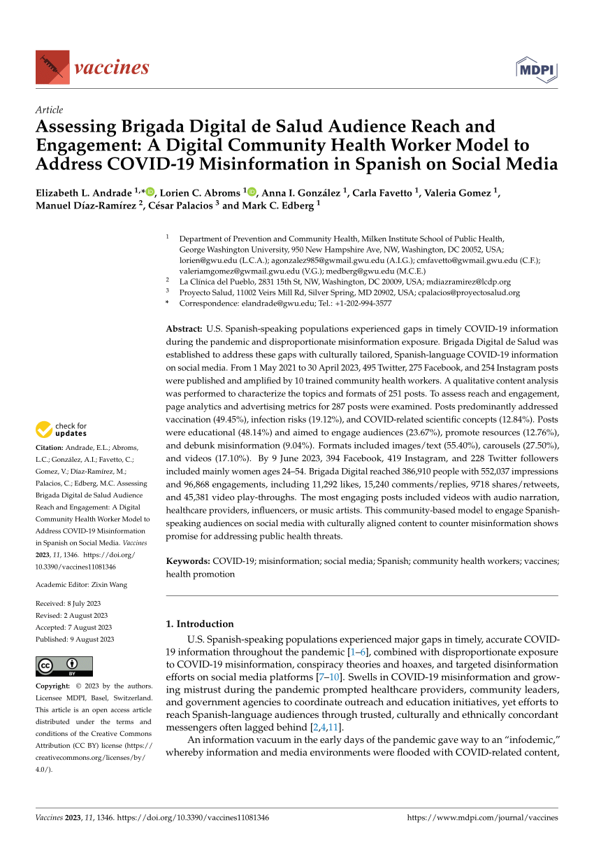 A Limiting Lens: How Vaccine Misinformation Has Influenced Hispanic  Conversations Online - First Draft