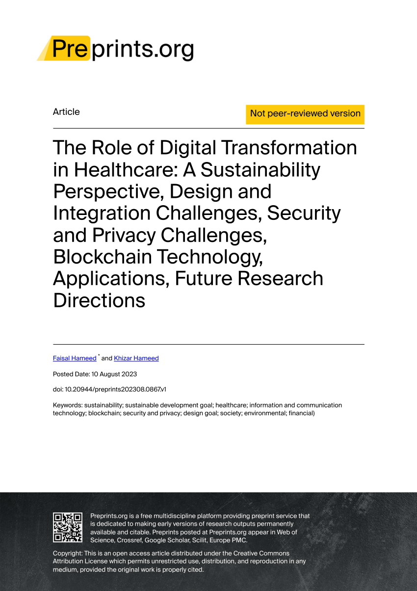 a literature review of digital transformation in healthcare