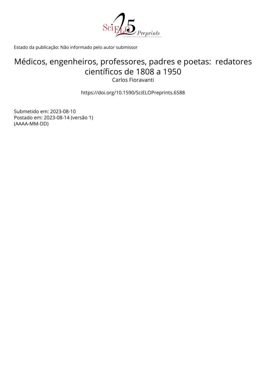 PDF) The Brazilian entomologist Messias Carrera (1907-1994):  Biobibliographical profile