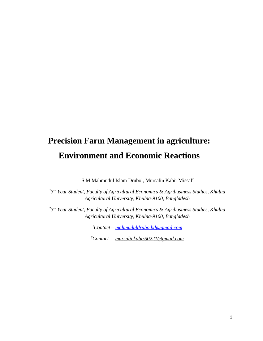 precision farming research paper