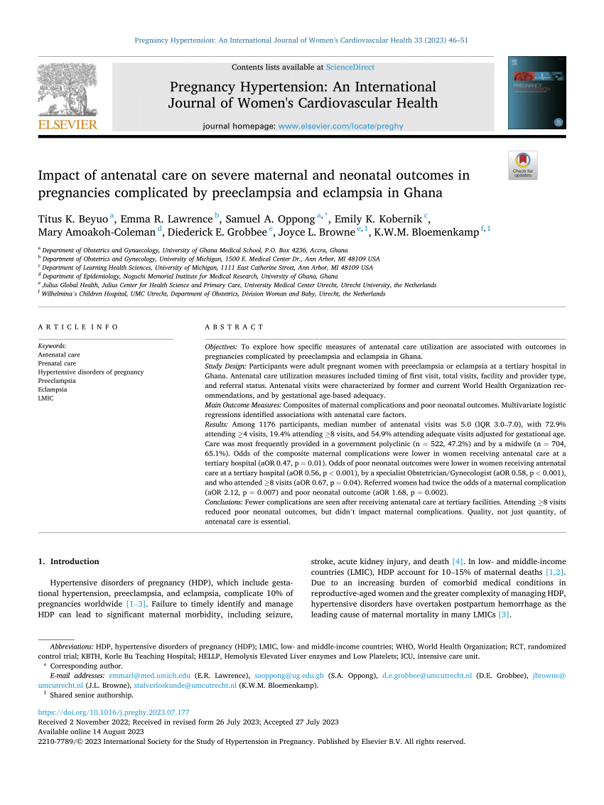 Experiences of women with preeclampsia in an Obstetric Intensive Care Unit  in Colombia - ScienceDirect