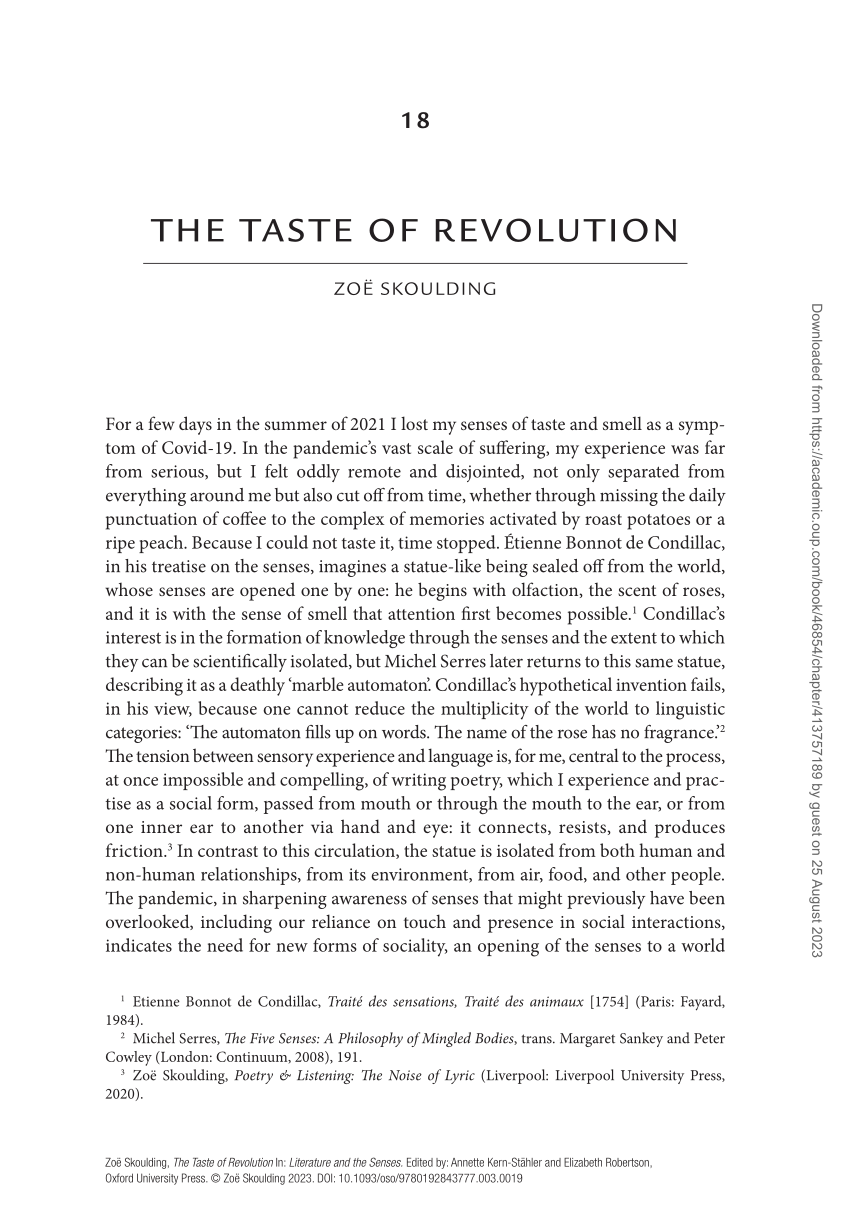 PDF) The Taste of Revolution