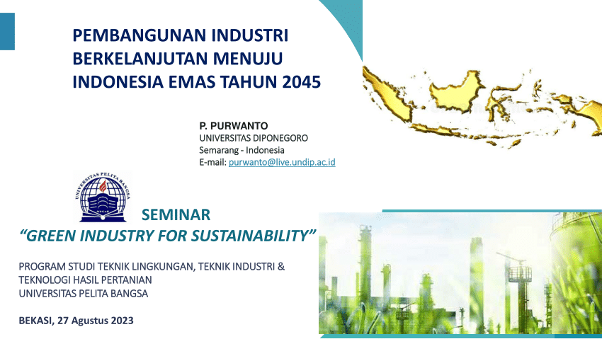 Pdf Pembangunan Industri Berkelanjutan Menuju Indonesia Emas Tahun 2045 1361