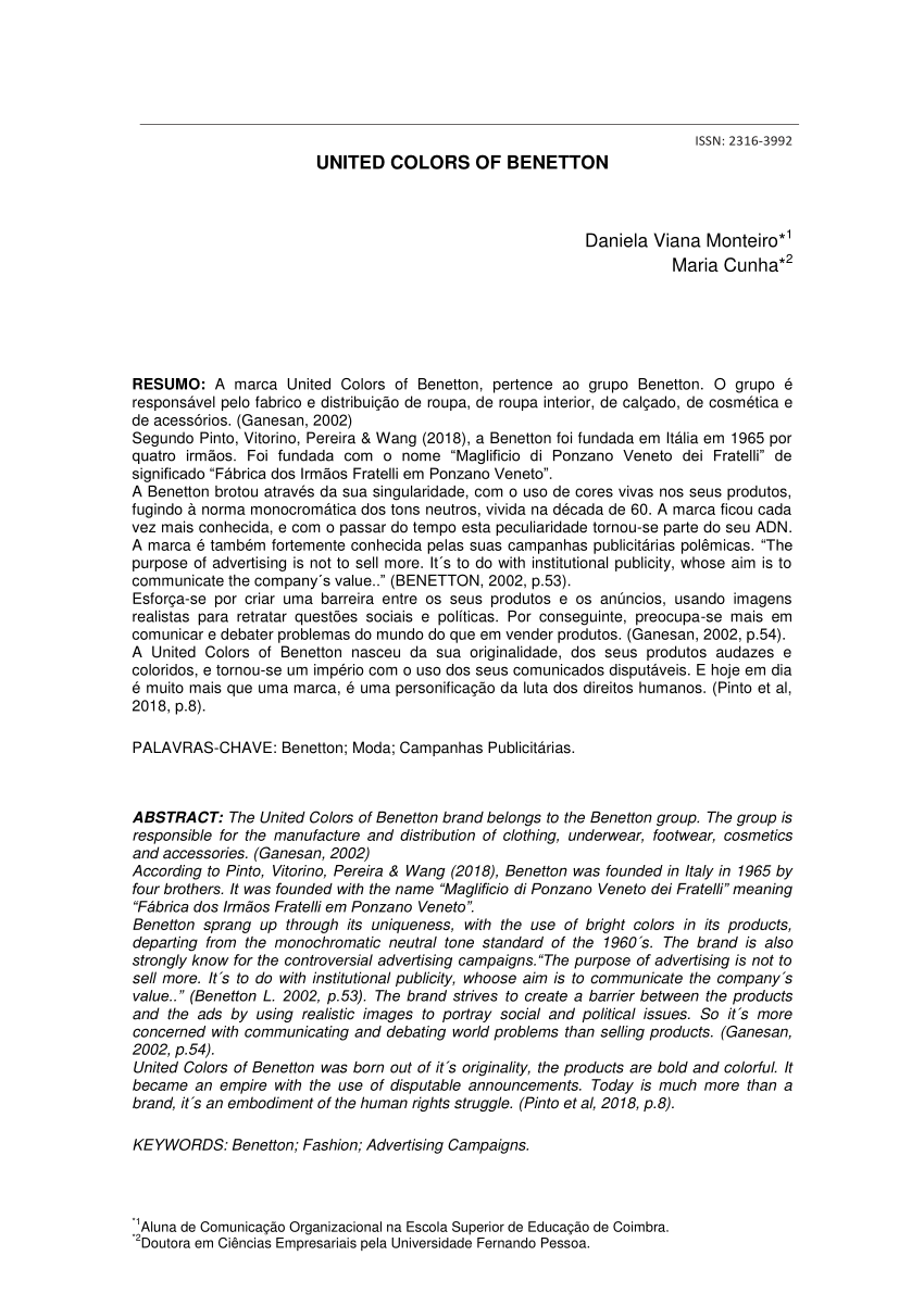(PDF) UNITED COLORS OF BENETTON