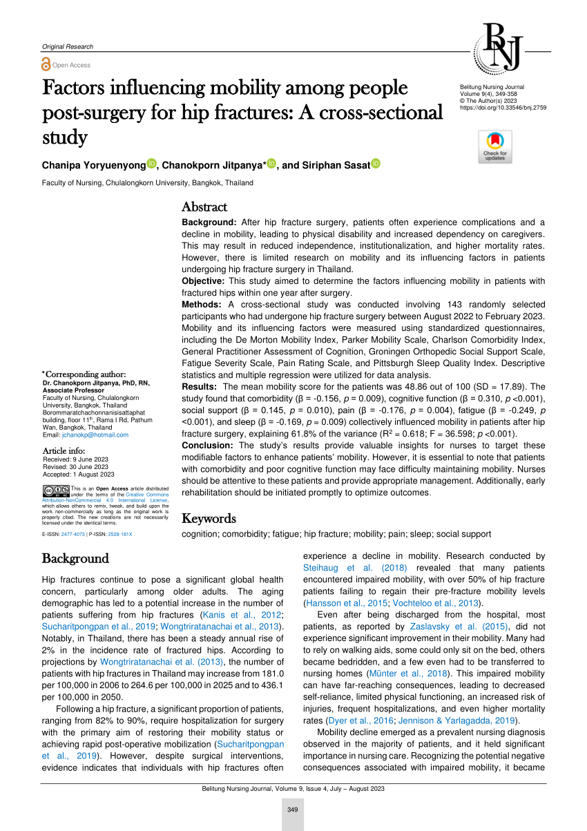 pdf-factors-influencing-mobility-among-people-post-surgery-for-hip