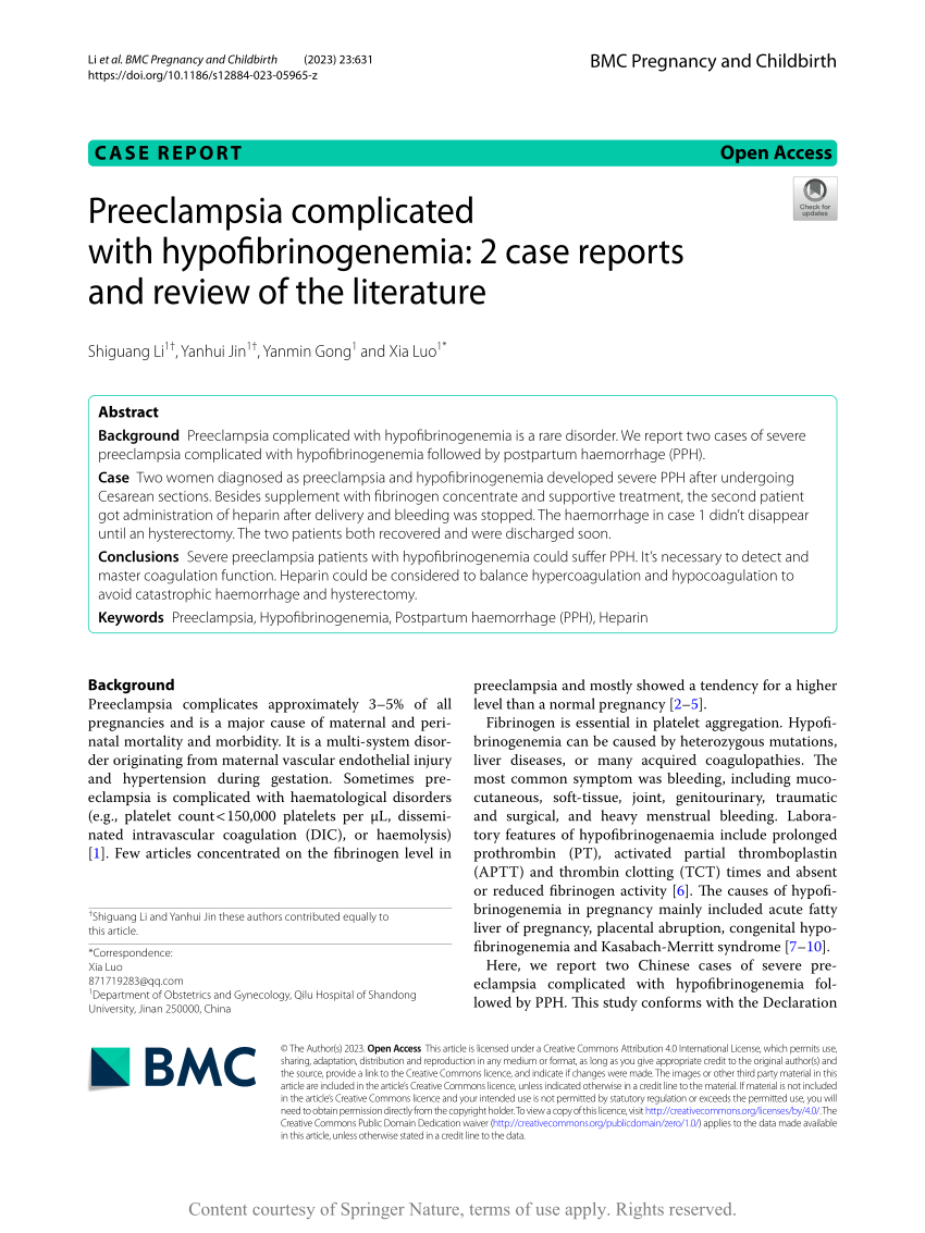 literature review on preeclampsia