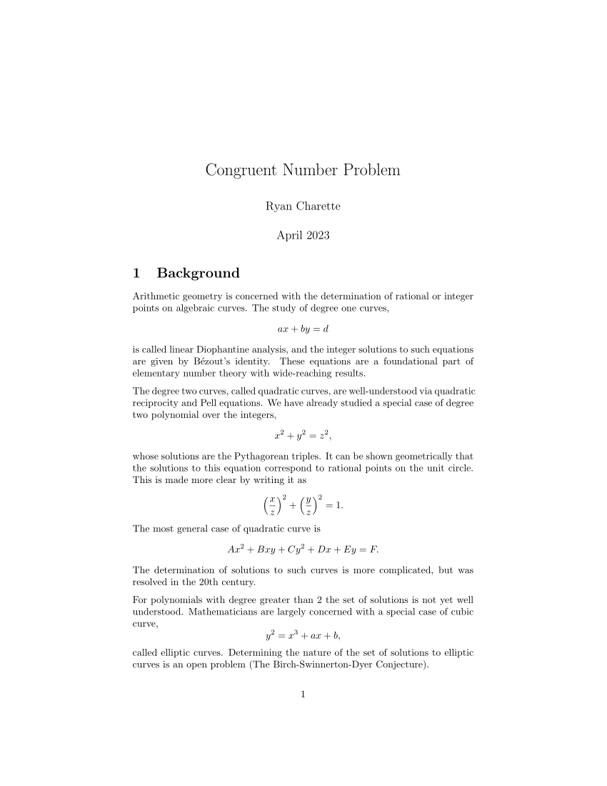 pdf-experimental-results-on-the-congruent-number-problem
