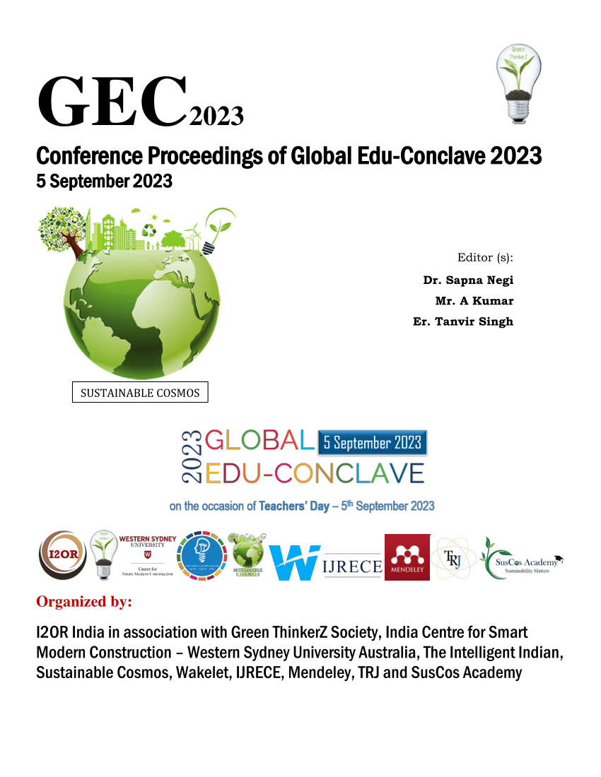 PDF) GEC2023 Conference Proceedings of Global Edu-Conclave 2023 PREFACE picture image