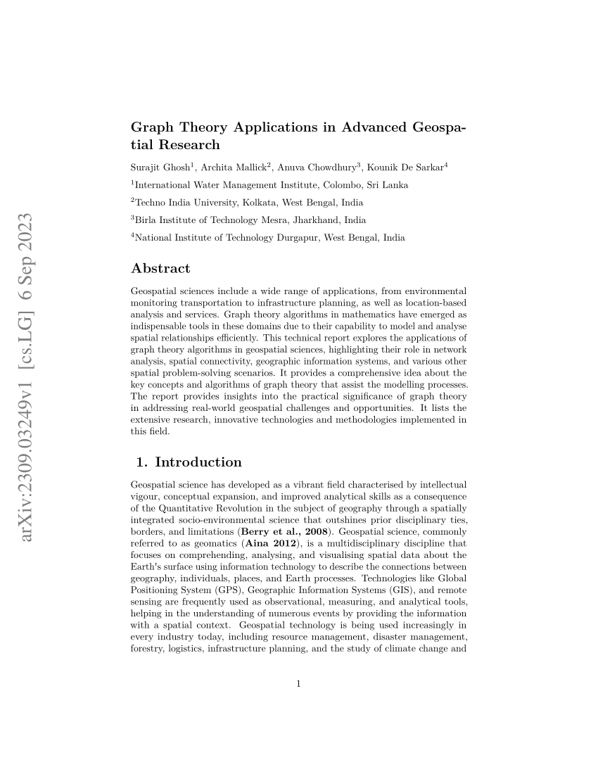 graph theory research proposal pdf