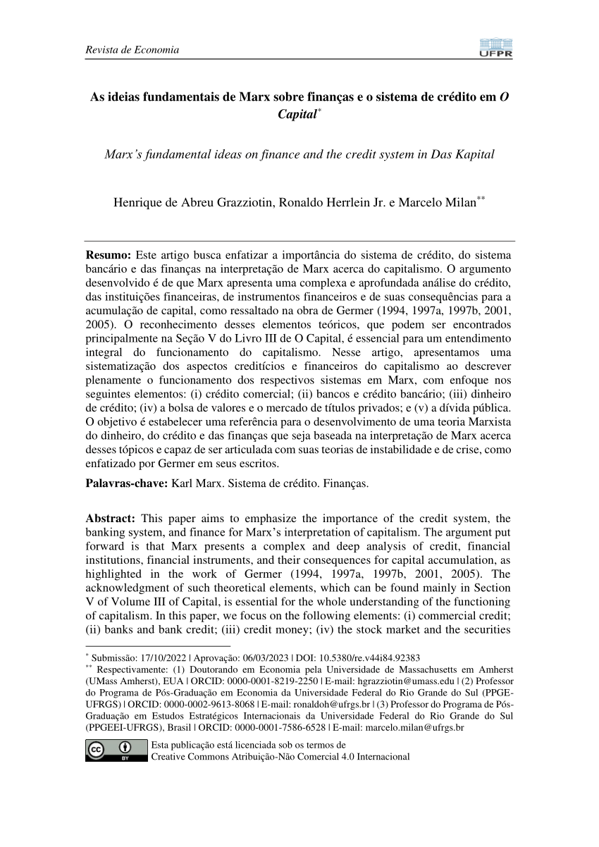 PDF) A contradição imanente do capital