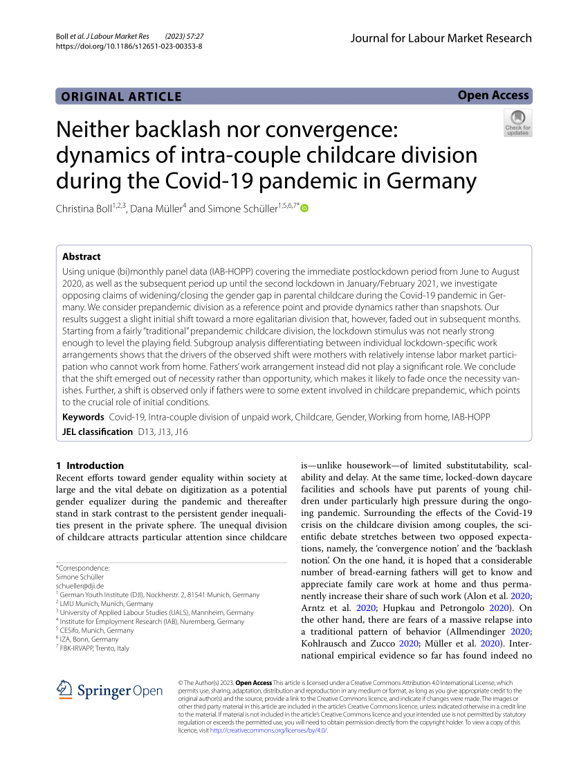 PDF Neither backlash nor convergence dynamics of intra couple  