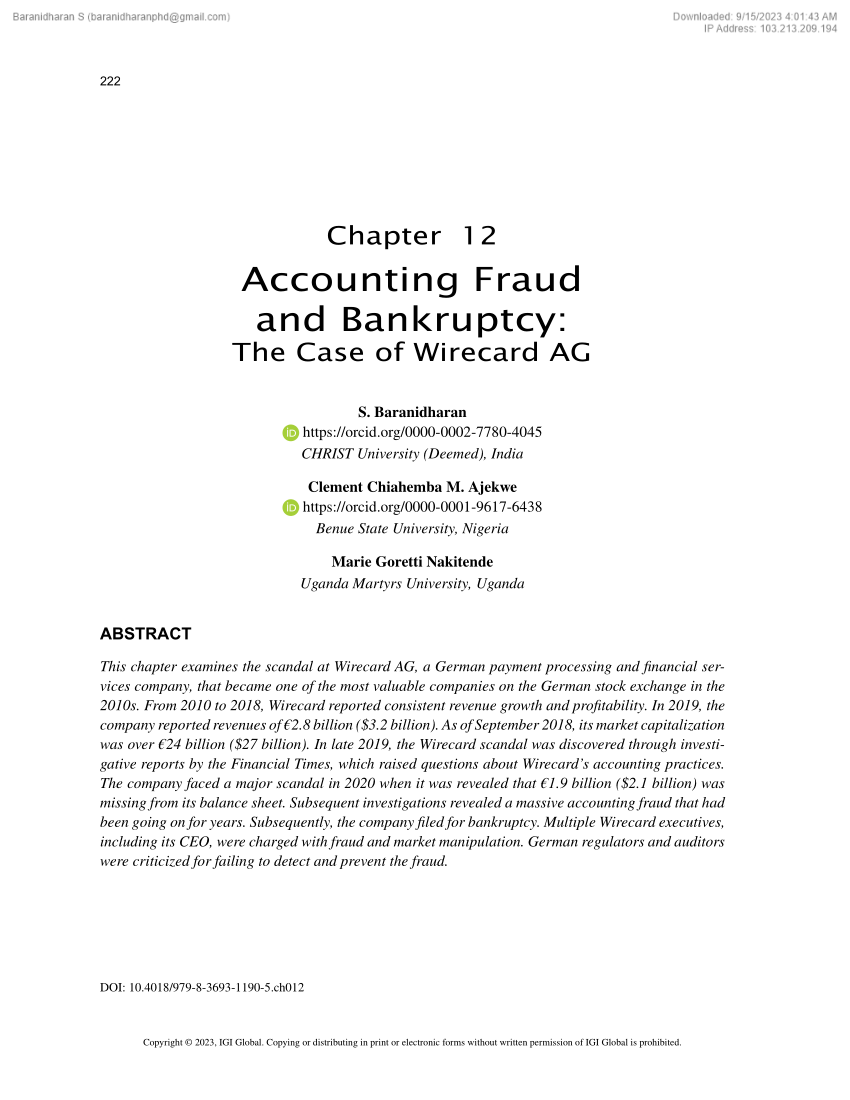 wirecard scandal case study pdf