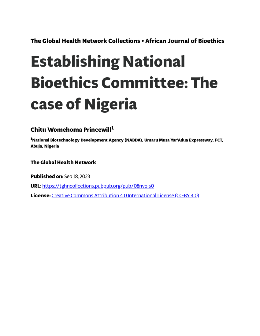2018 ABC  Bioethics
