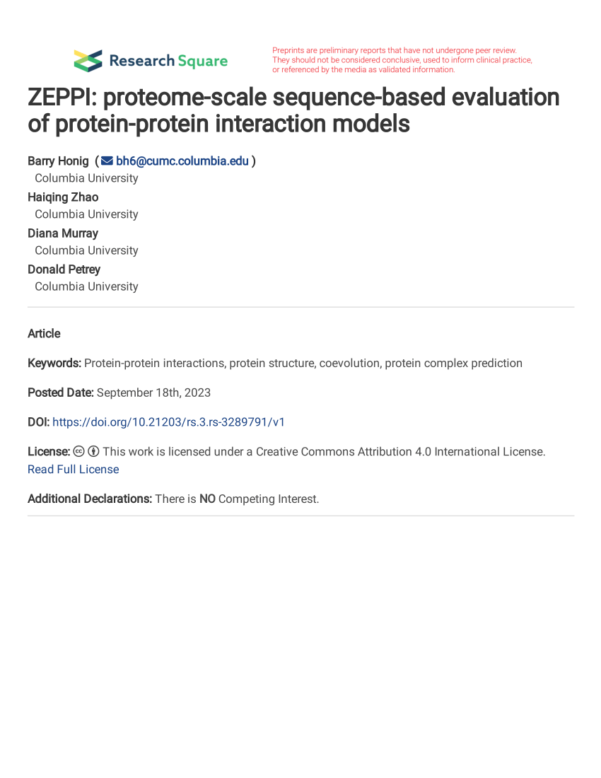 Coevolution at the proteome scale - Institute for Protein Design