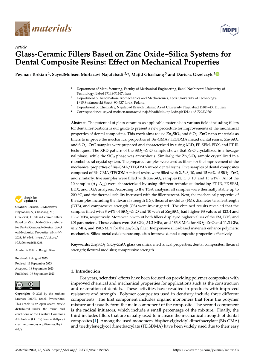 Inorganic Fillers for Dental Resin Composites: Present and Future