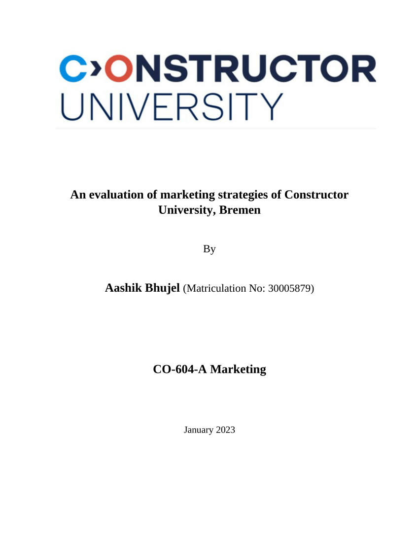 Constructor University - Inspiration is a Place