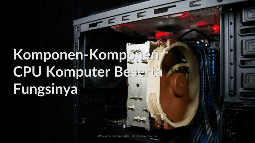 Pdf Komponen Komponen Cpu Komputer Beserta Fungsinya