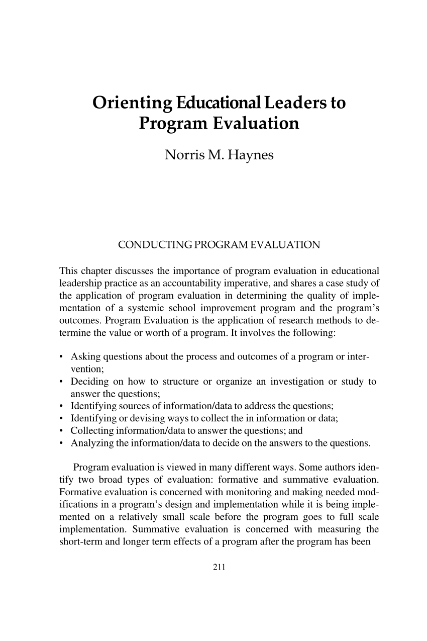 pdf-orienting-educational-leaders-to-program-evaluation