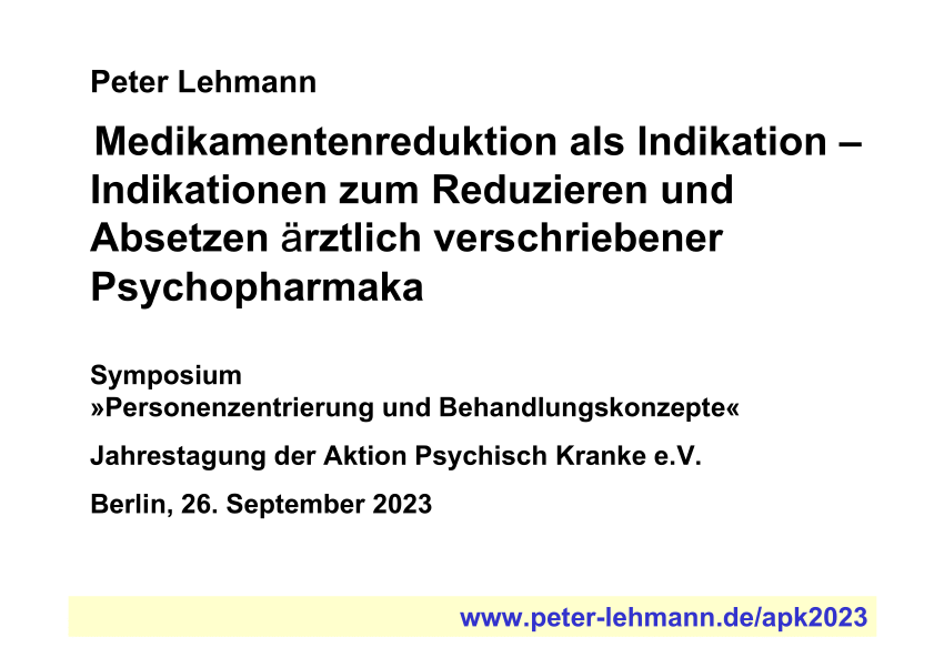 Peter Lehmann: Der moderne Elektroschock. Wirkungsweise, Risiken, Schäden  und Alternativen