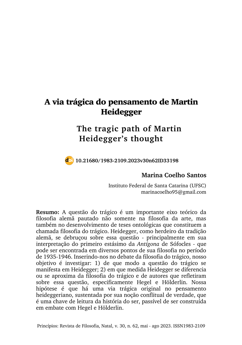 PDF) HEIDEGGER Martin Lingua de traducao e Lingua Tecnica