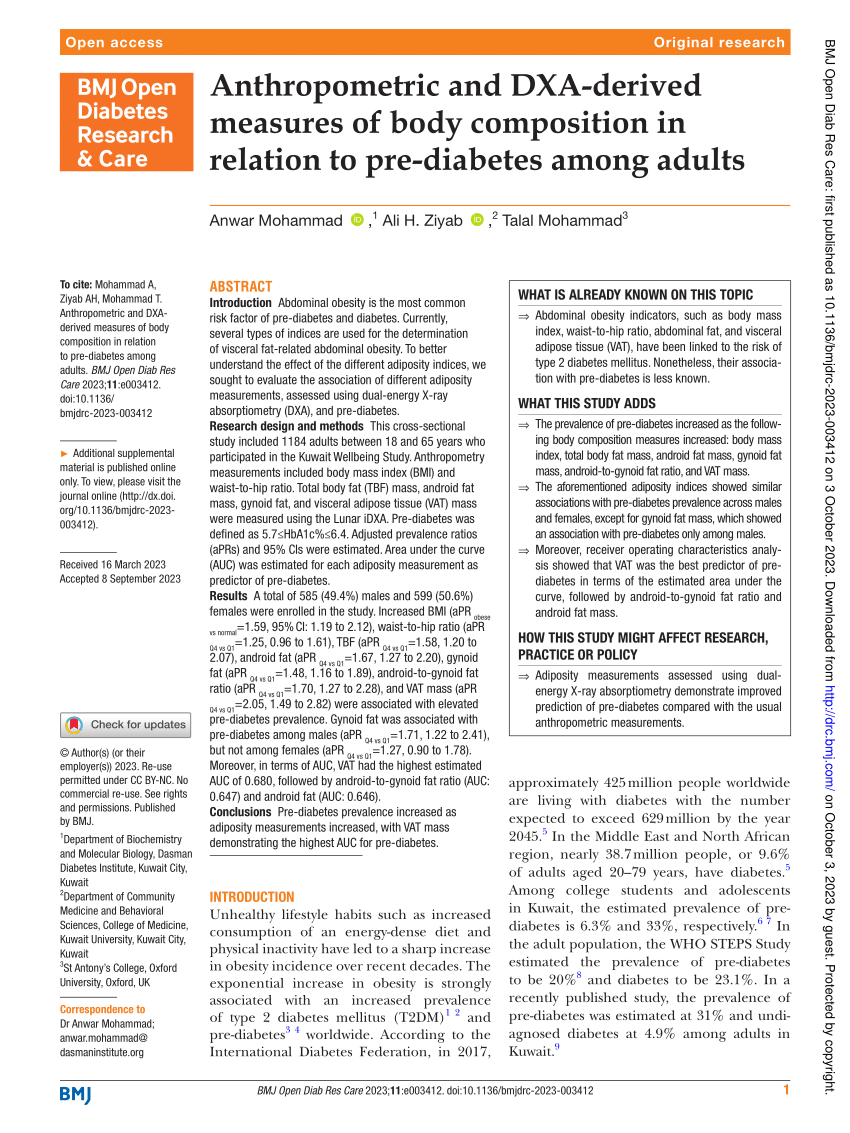 Supplementary Material: Body composition of the patient measured by