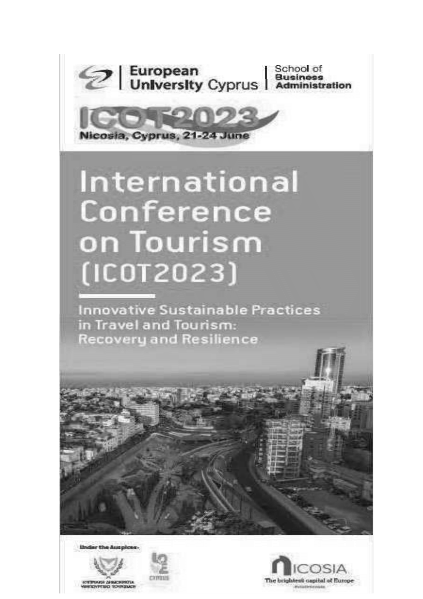 resilience in tourism development theory and application