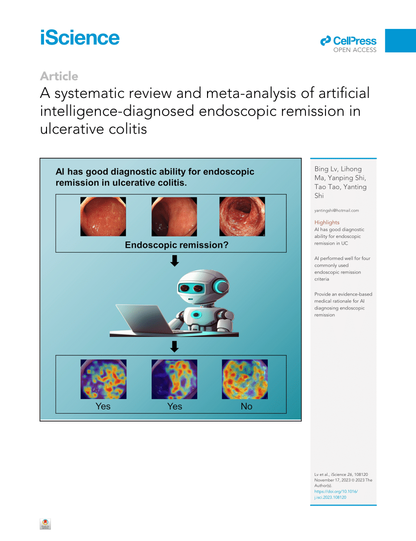 Pdf A Systematic Review And Meta Analysis Of Artificial Intelligence Diagnosed Endoscopic 0172