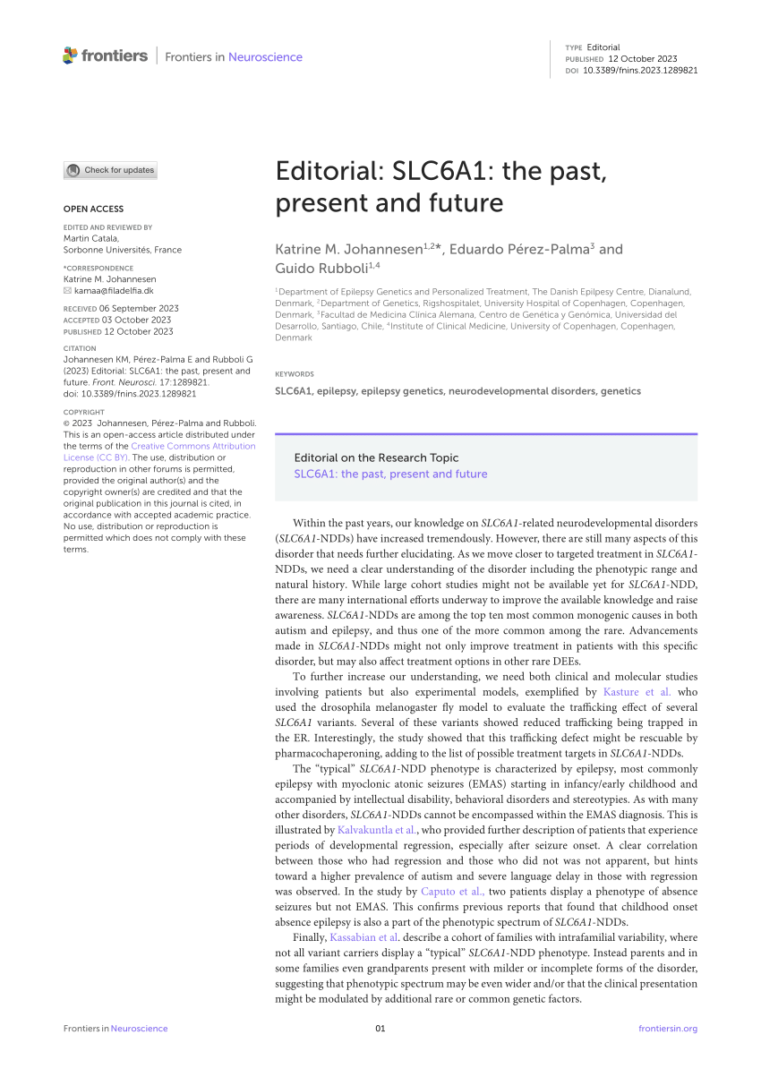 Frontiers  Intrafamilial variability in SLC6A1-related neurodevelopmental  disorders