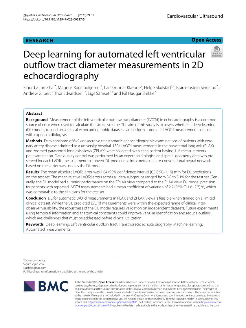 Artificial Intelligence for Automatic Measurement of Left Ventricular Strain  in Echocardiography - ScienceDirect