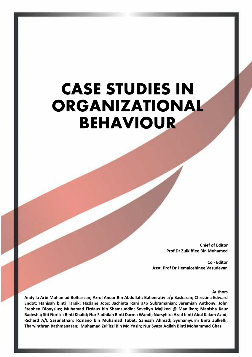case study with solution on organisational behaviour