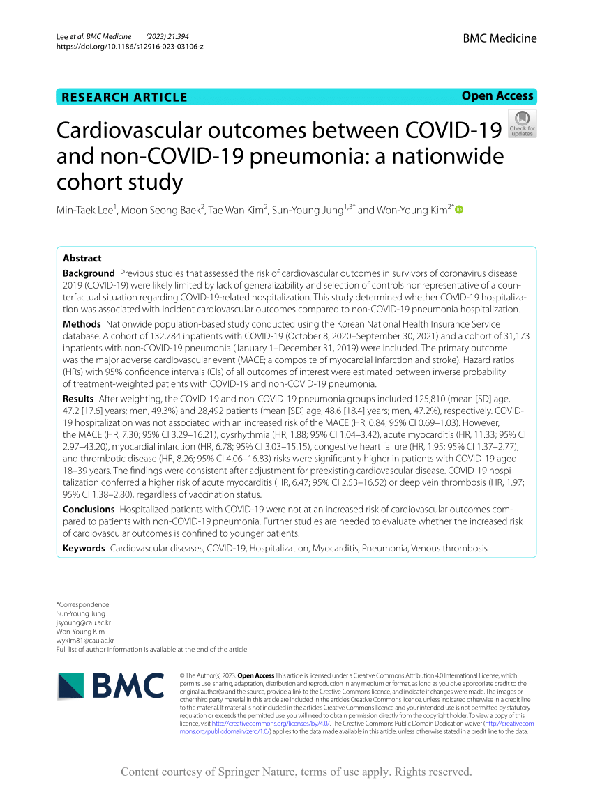Long-term cardiovascular outcomes of COVID-19