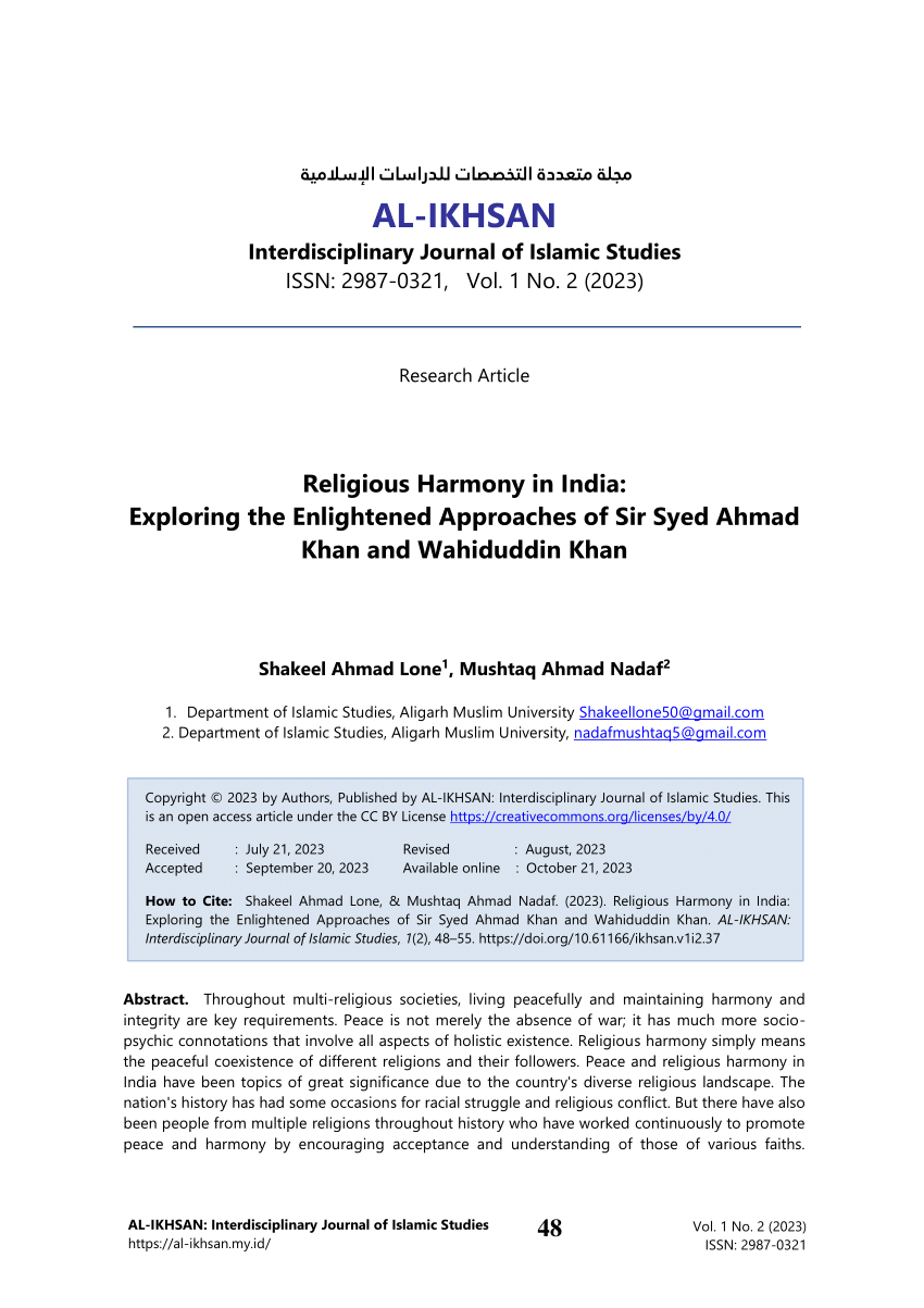 essay on religious harmony in india