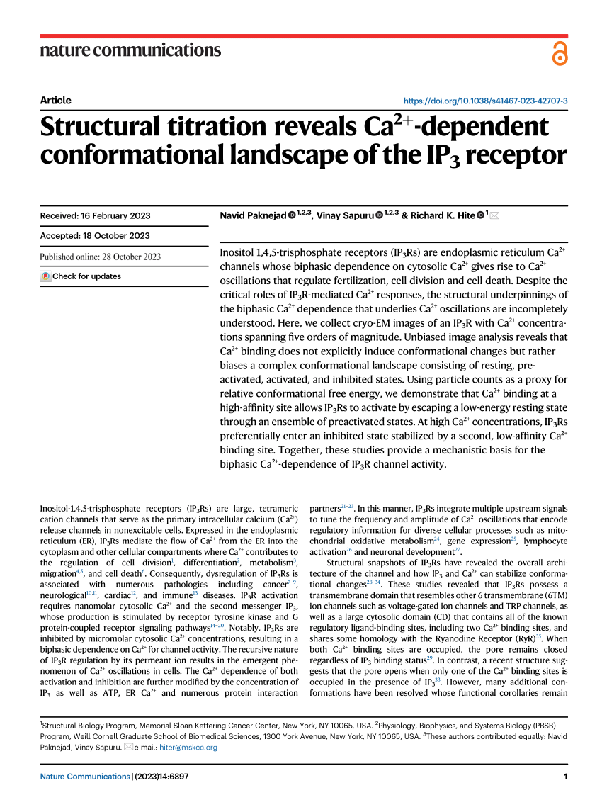 3D Shape of an Ion Channel Revealed  Memorial Sloan Kettering Cancer Center