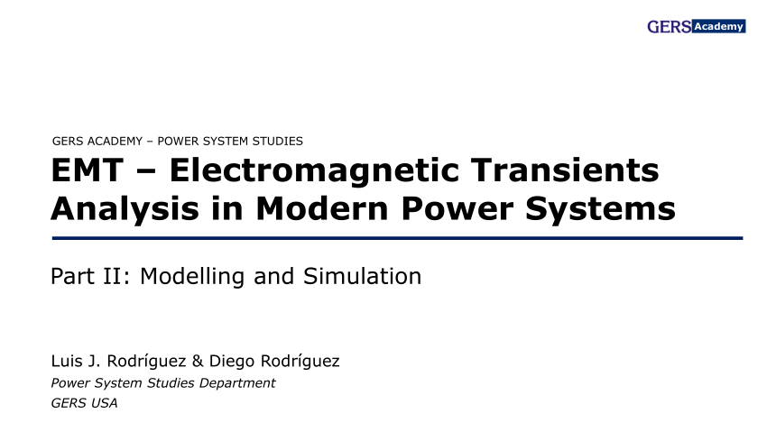 Pdf Electromagnetic Transients Analysis In Modern Power Systems Part Ii Modelling And Simulation