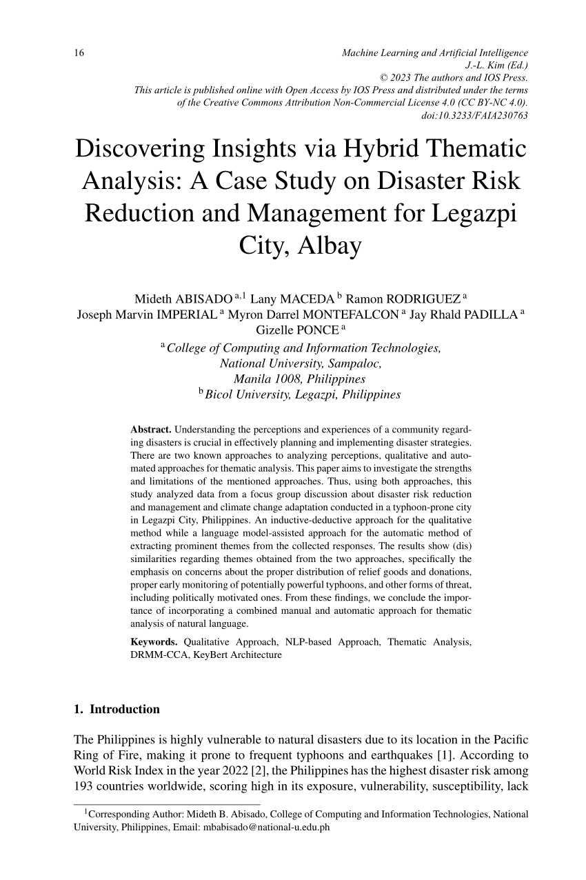 case study on disaster management pdf