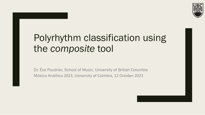 (PDF) Polyrhythm classification using the composite tool