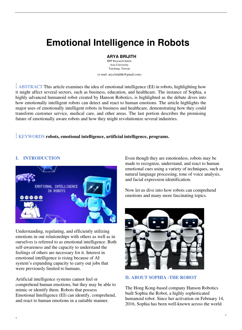 Emo Robot: The Future Of Emotional Intelligence In AI 2024