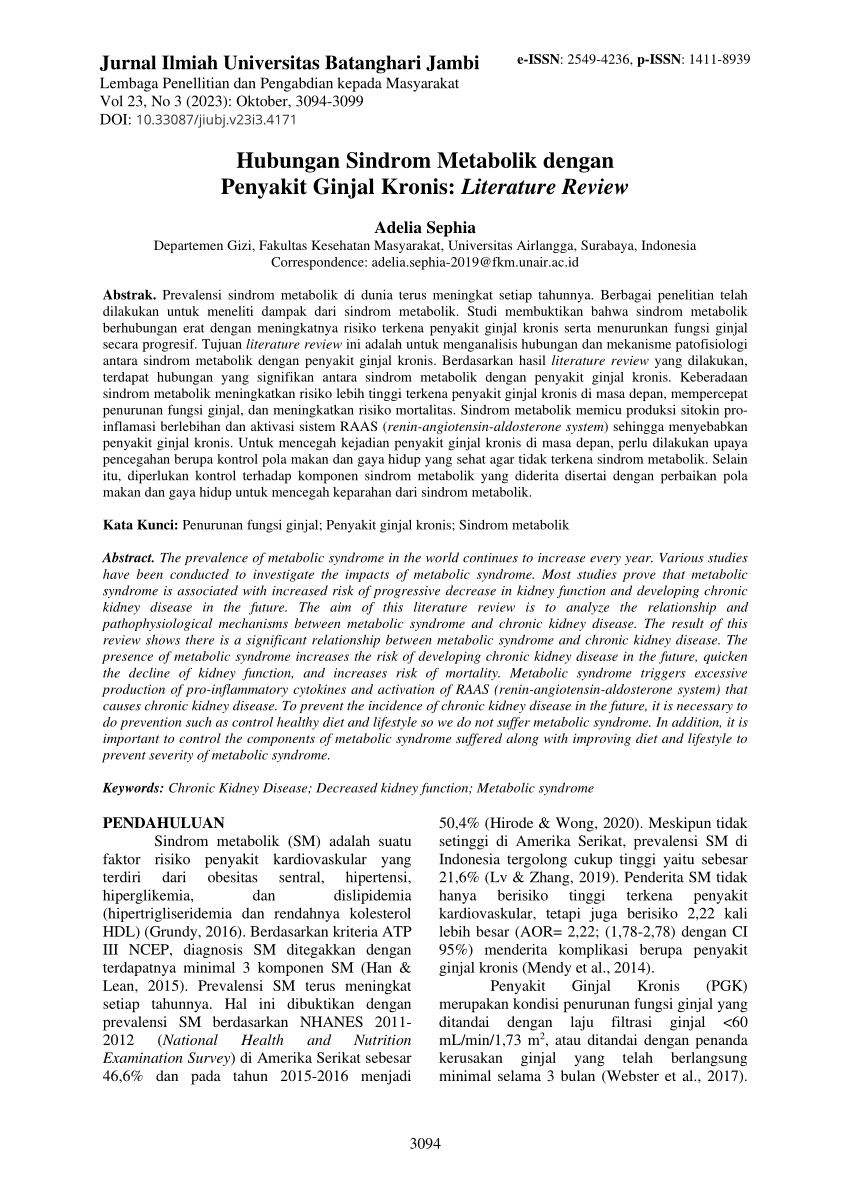 PDF Hubungan Sindrom Metabolik Dengan Penyakit Ginjal Kronis   Largepreview 