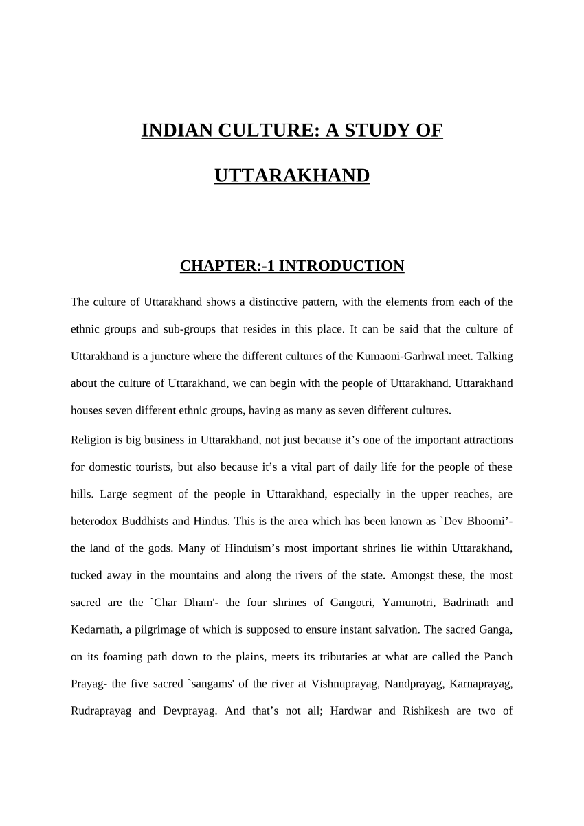 essay on culture uttarakhand