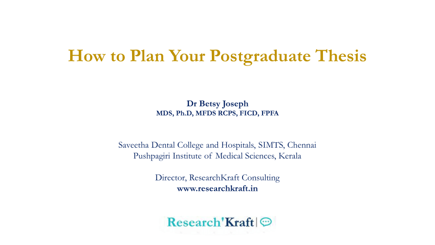 thesis of postgraduate