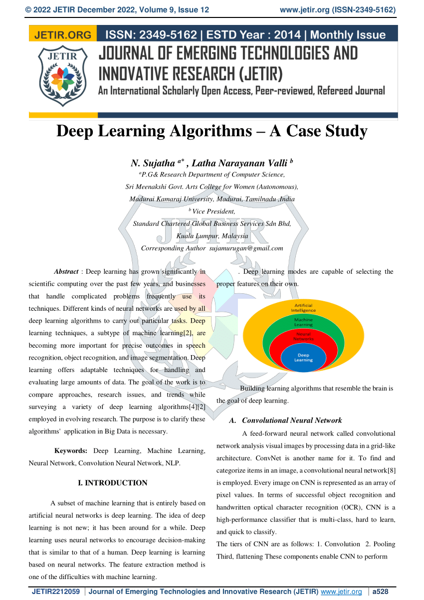 case study on deep learning