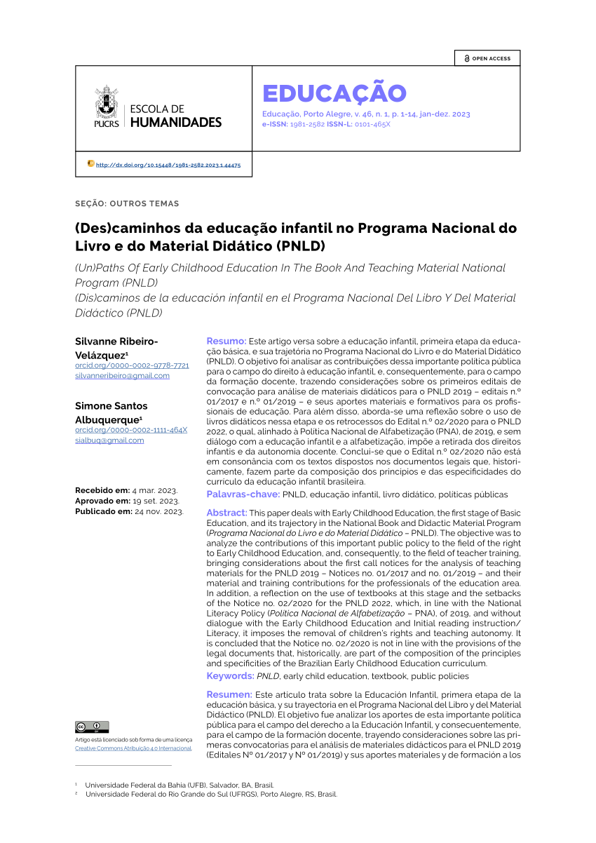 E-Book Documento Curricular Do Estado Do RN Educação Infantil, PDF, Pré-escola