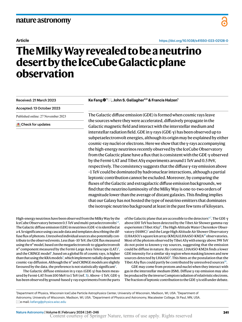 The Milky Way Revealed To Be A Neutrino Desert By The Icecube Galactic Plane Observation 